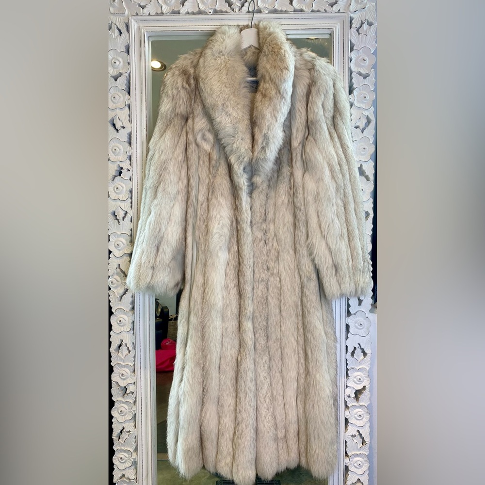 Vintage Hudson Bay Company silver fox fur coat